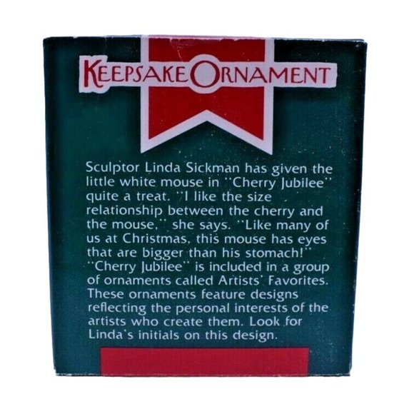 Hallmark Cherry Jubilee by Linda Sickman Vintage 1989 Christmas Ornament - Picture 8 of 11